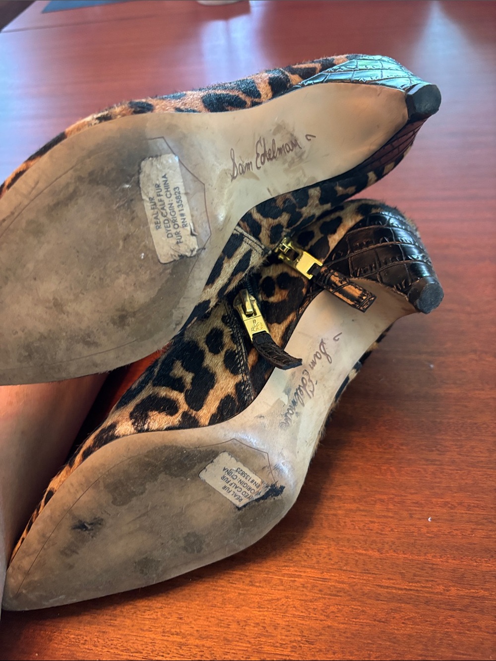 Sam Edelman leopard booties - Picture 4 of 5